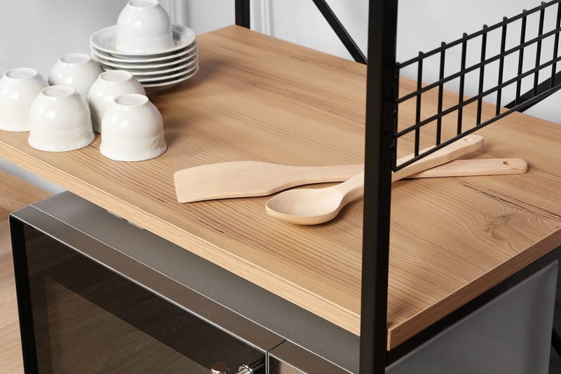 Fristående hyllplan Cartin Kökshylla 45x60 cm Natur,Svart - Förvaring - Hyllor - Hyllplan & hyllkonsoler