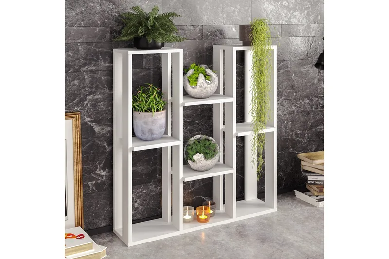 Michiyo Växtbord 90 cm - Vit - Utemöbler - Övrigt utemöbler - Tillbehör - Hylla utomhus