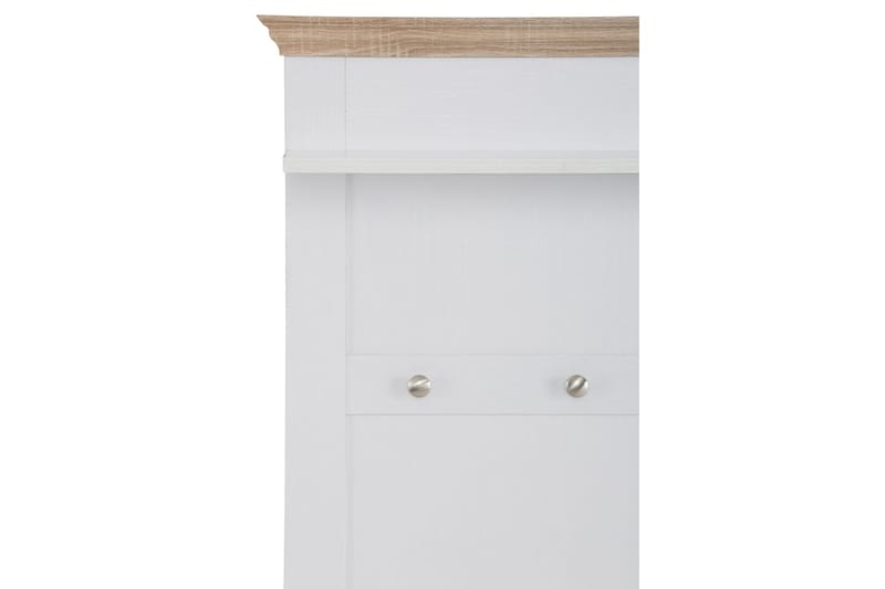Dareia Hylla 80 cm - Vit/Brun - Förvaring - Sko- & klädförvaring - Klädhängare - Klädställning