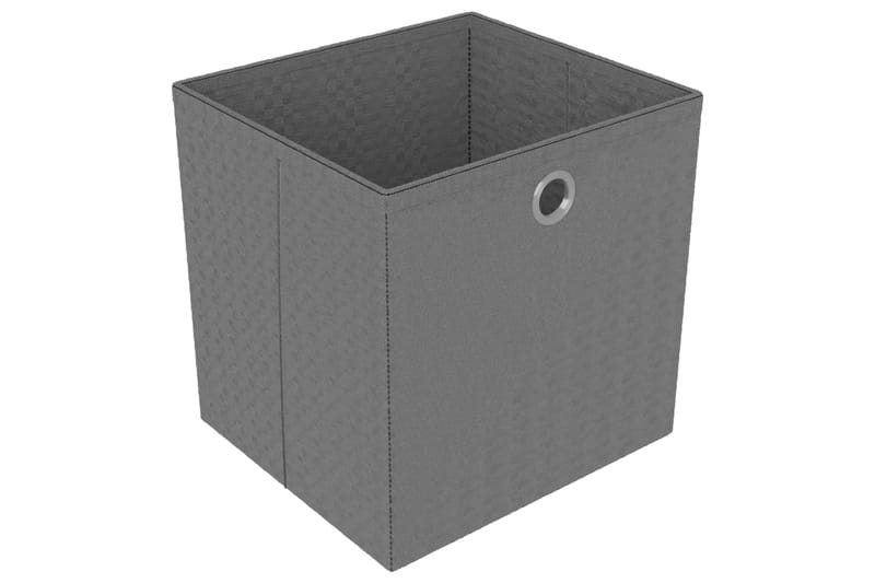 Hylla med 12 kuber med lådor grå 103x30x141 cm tyg - Grå - Förvaring - Hyllor - Hyllsystem