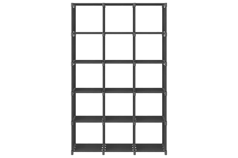Hylla med 15 kuber grå 103x30x175,5 cm tyg - Grå - Förvaring - Hyllor - Hyllsystem