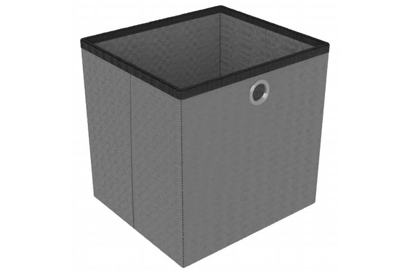 Hylla med 15 kuber svart 103x30x175,5 cm tyg - Svart - Hyllsystem