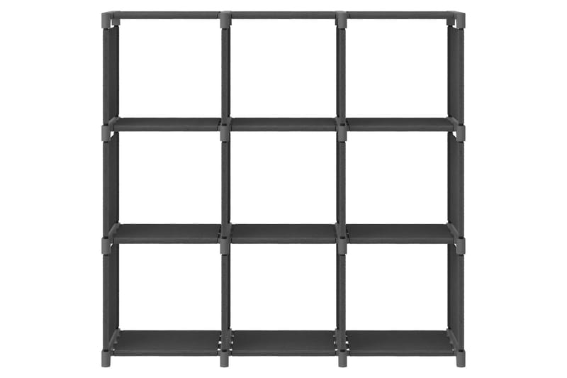 Hylla med 9 kuber grå 103x30x107,5 cm tyg - Grå - Förvaring - Hyllor - Hyllsystem