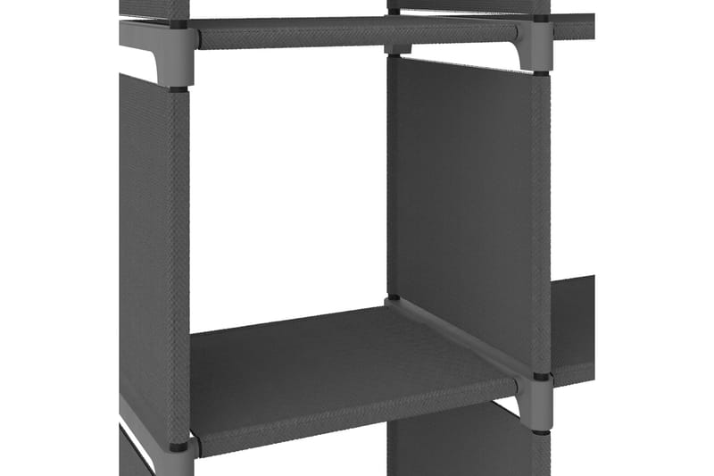 Hylla med 9 kuber grå 103x30x107,5 cm tyg - Grå - Förvaring - Hyllor - Hyllsystem