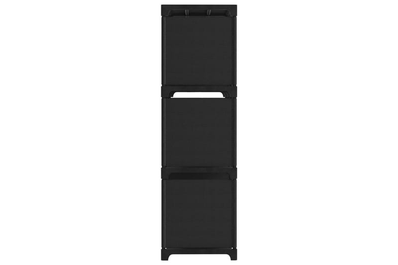 Hylla med 9 kuber svart 103x30x107,5 cm tyg - Svart - Förvaring - Hyllor - Hyllsystem