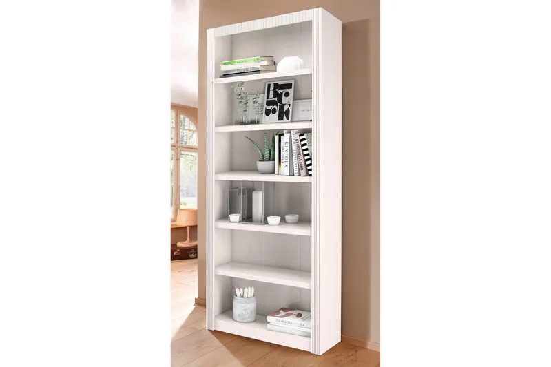 Minturn Bokhylla 82,5 cm Bred - Vit - Förvaring - Hyllor - Hyllsystem