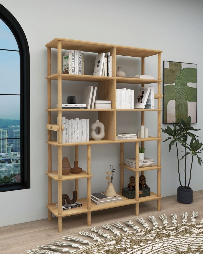 Icterina Bokhylla 120 cm i Ek - Brun - Förvaring - Hyllor - Bokhylla