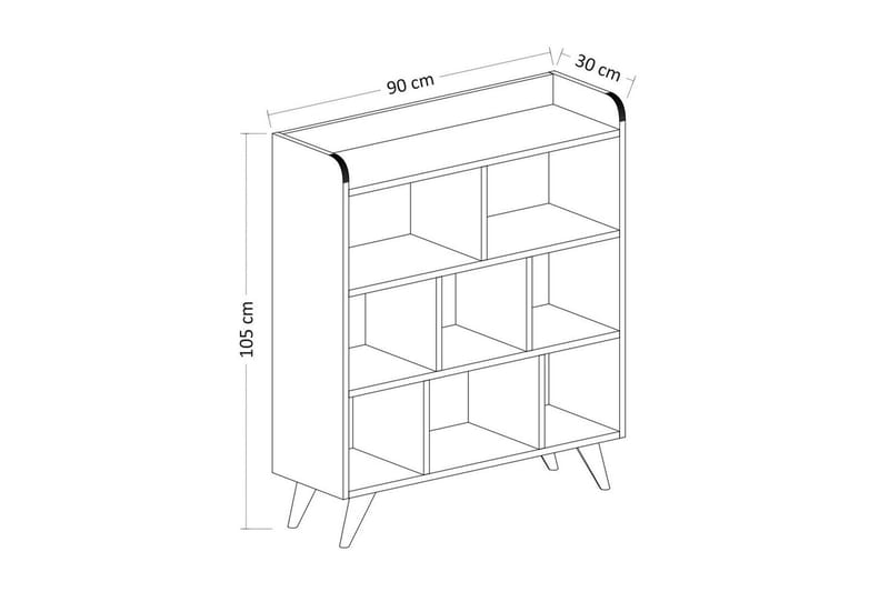 Kesto Bokhylla 90 cm - Vit - Förvaring - Hyllor - Bokhylla