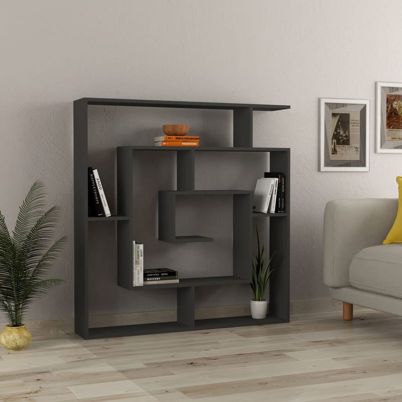 Labirent Bokhylla 125 cm - Antracit - Förvaring - Hyllor - Bokhylla