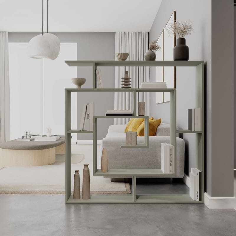 Labirent Bokhylla 125 cm - Ash Green - Förvaring - Hyllor - Bokhylla