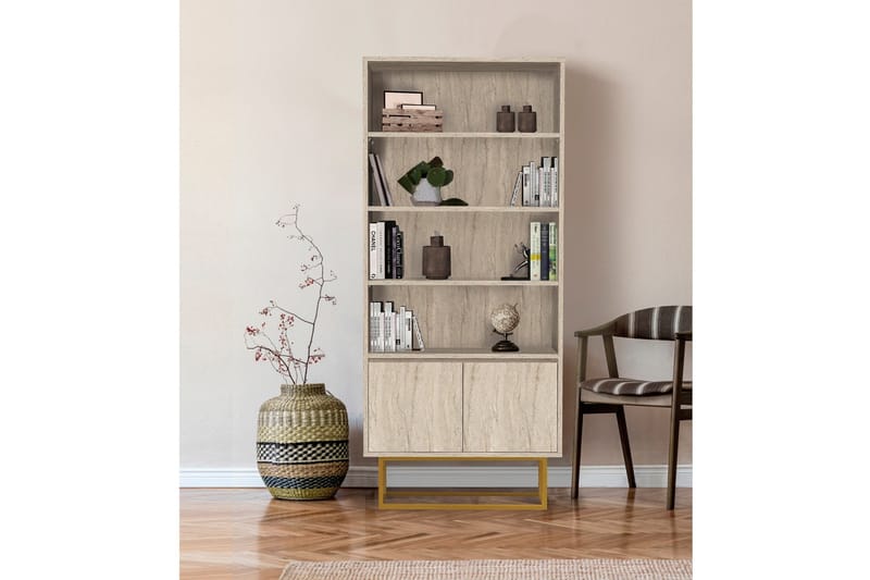 Laxus Bokhylla 80 cm - Beige - Förvaring - Hyllor - Bokhylla