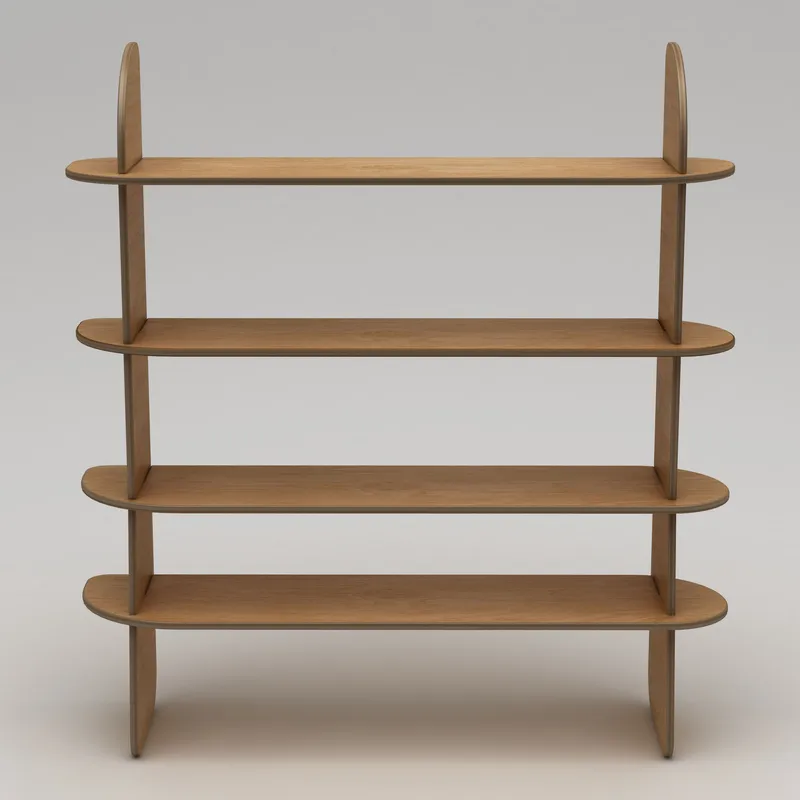 Ledina Bokhylla 150x160 cm - Naturträ - Förvaring - Hyllor - Bokhylla