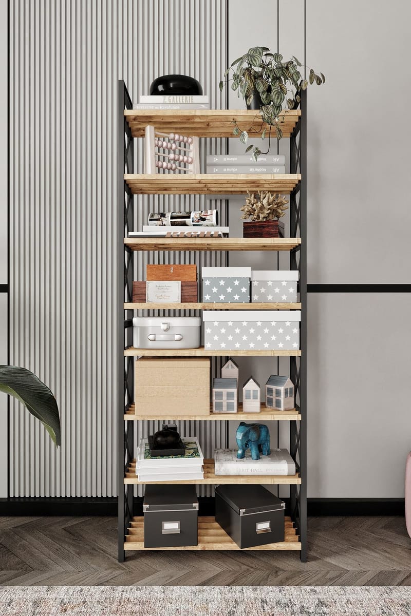 Lekora Multifunktionshylla 128 cm - Svart - Förvaring - Hyllor - Hyllplan & hyllkonsoler