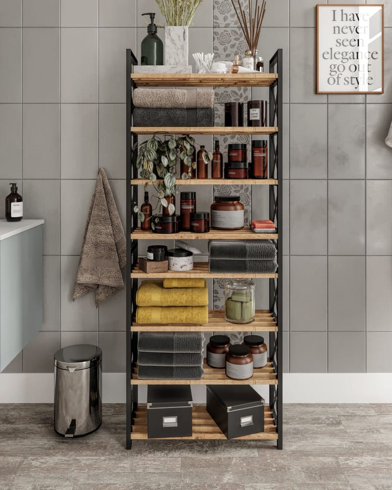 Lekora Multifunktionshylla 128 cm - Svart - Förvaring - Hyllor - Hyllplan & hyllkonsoler