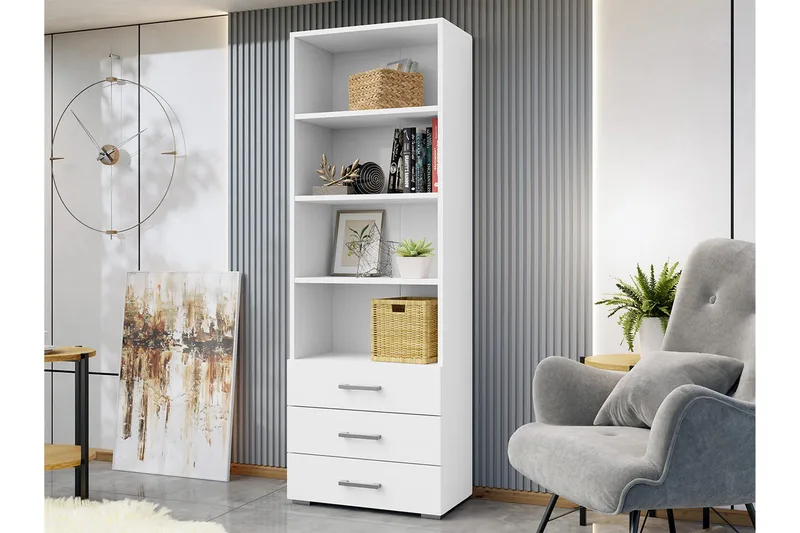 Lindesberg Bokhylla 63 cm - Vit - Förvaring - Hyllor - Bokhylla