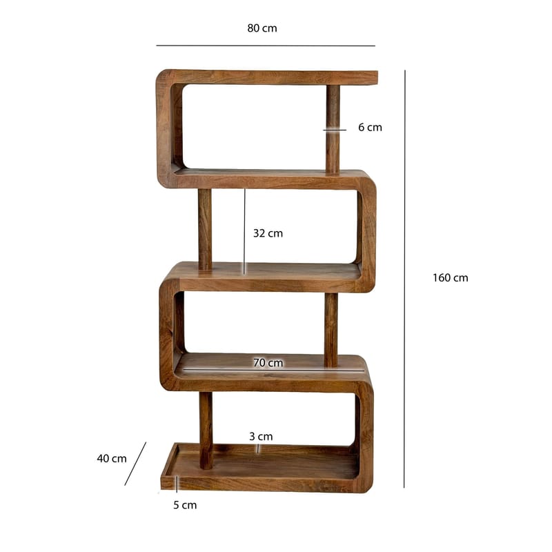 Livova Fristående hylla 80 cm - naturbrun - Förvaring - Hyllor - Hyllplan & hyllkonsoler