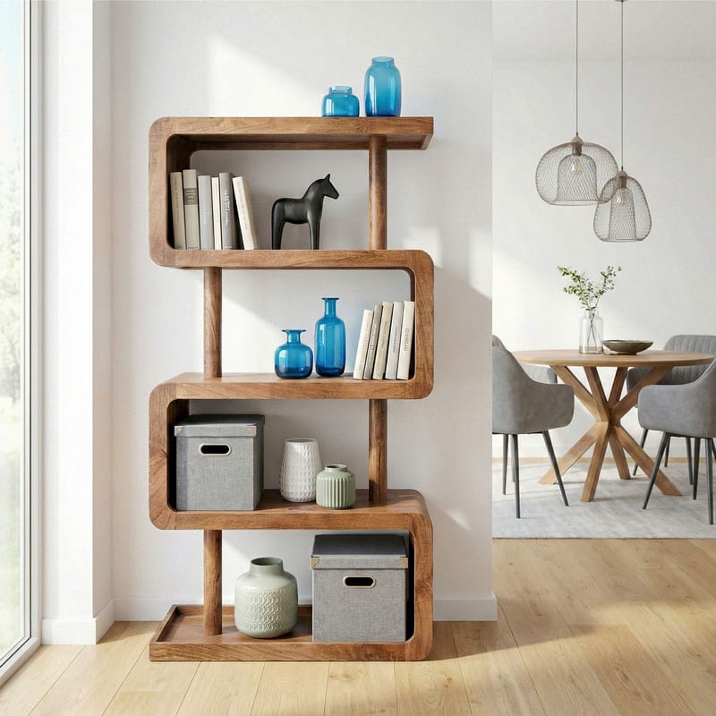 Livova Fristående hylla 80 cm - naturbrun - Förvaring - Hyllor - Hyllplan & hyllkonsoler