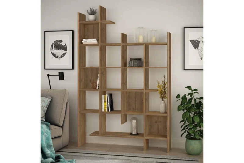 MANCO Bokhylla 122 cm - Brun - Förvaring - Hyllor - Bokhylla