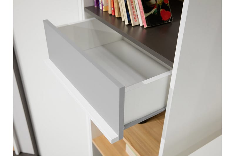 Metropolitan Bokhylla 55x40 cm - Brun/Vit/Ljusgrå/Svart - Förvaring - Hyllor - Bokhylla