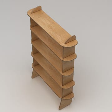 Molira Bokhylla 102x215 cm - Naturträ - Förvaring - Hyllor - Bokhylla