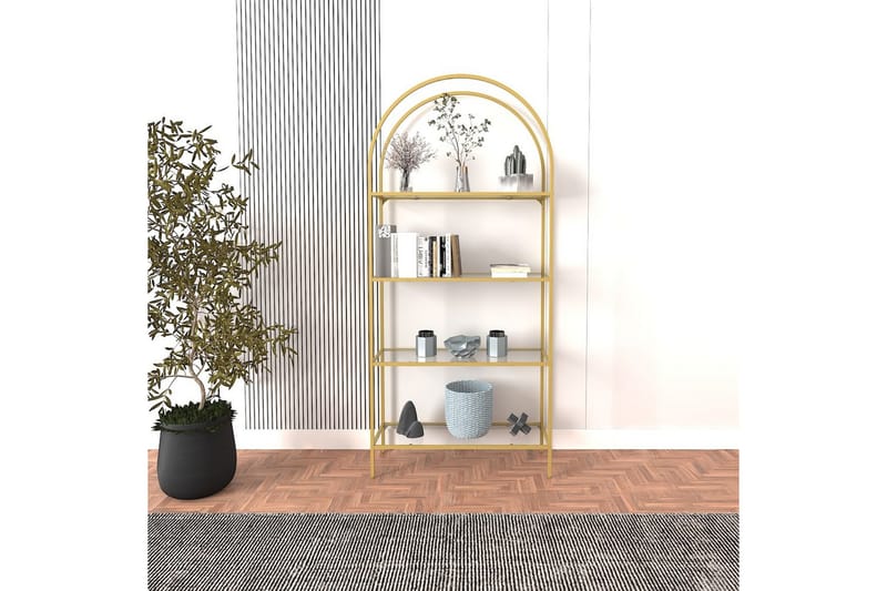 Monaia Bokhylla 80 cm - Guld - Förvaring - Hyllor - Bokhylla