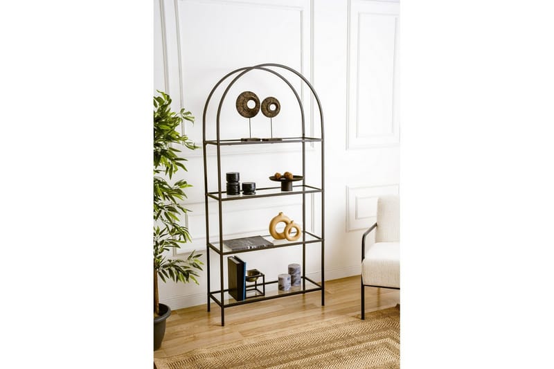 Monaia Bokhylla 80 cm - Svart - Förvaring - Hyllor - Bokhylla