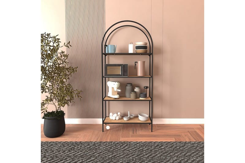 Monaia Bokhylla 80 cm - Svart/Natur - Förvaring - Hyllor - Bokhylla