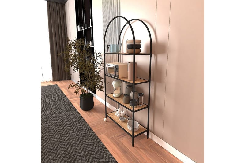 Monaia Bokhylla 80 cm - Svart/Natur - Förvaring - Hyllor - Bokhylla