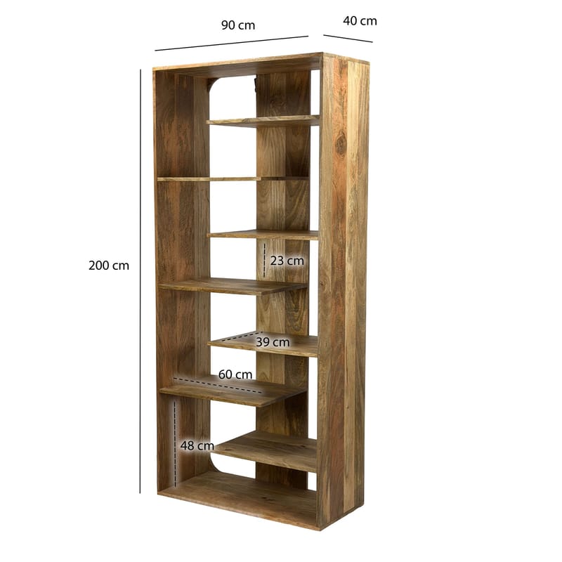 Moraro Fristående hylla 90 cm - Naturbrun - Förvaring - Hyllor - Bokhylla