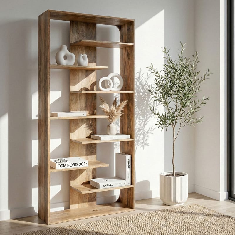 Moraro Fristående hylla 90 cm - Naturbrun - Förvaring - Hyllor - Bokhylla