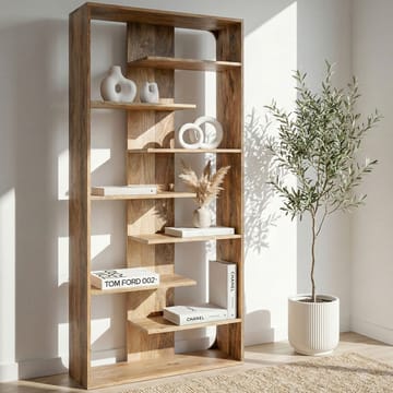 Moraro Fristående hylla 90 cm - Naturbrun - Förvaring - Hyllor - Bokhylla