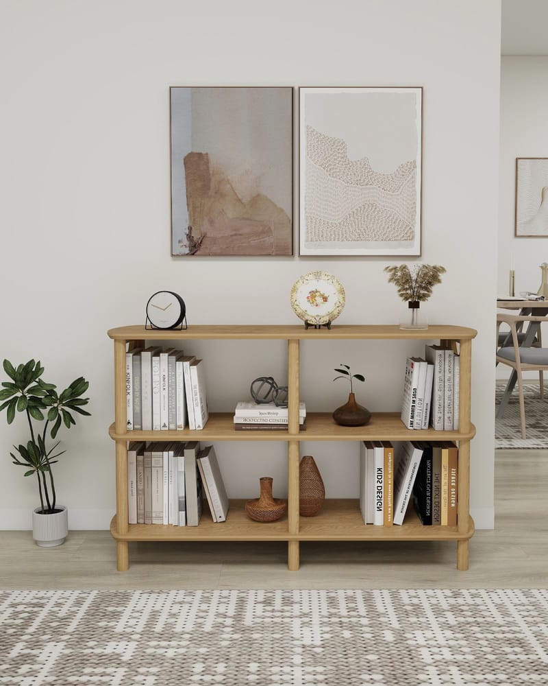 Nerola Bokhylla 80 cm - Ek - Förvaring - Hyllor - Bokhylla