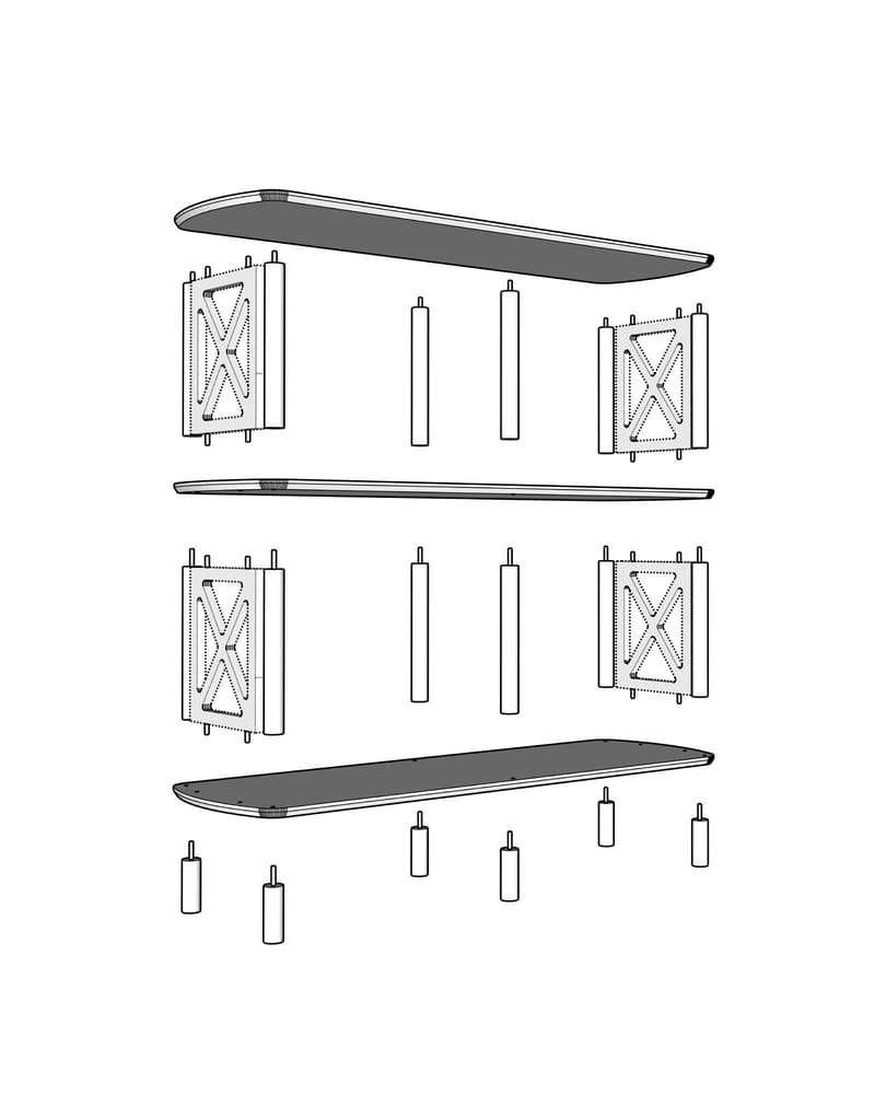 Nerola Bokhylla 80 cm - Ek - Förvaring - Hyllor - Bokhylla