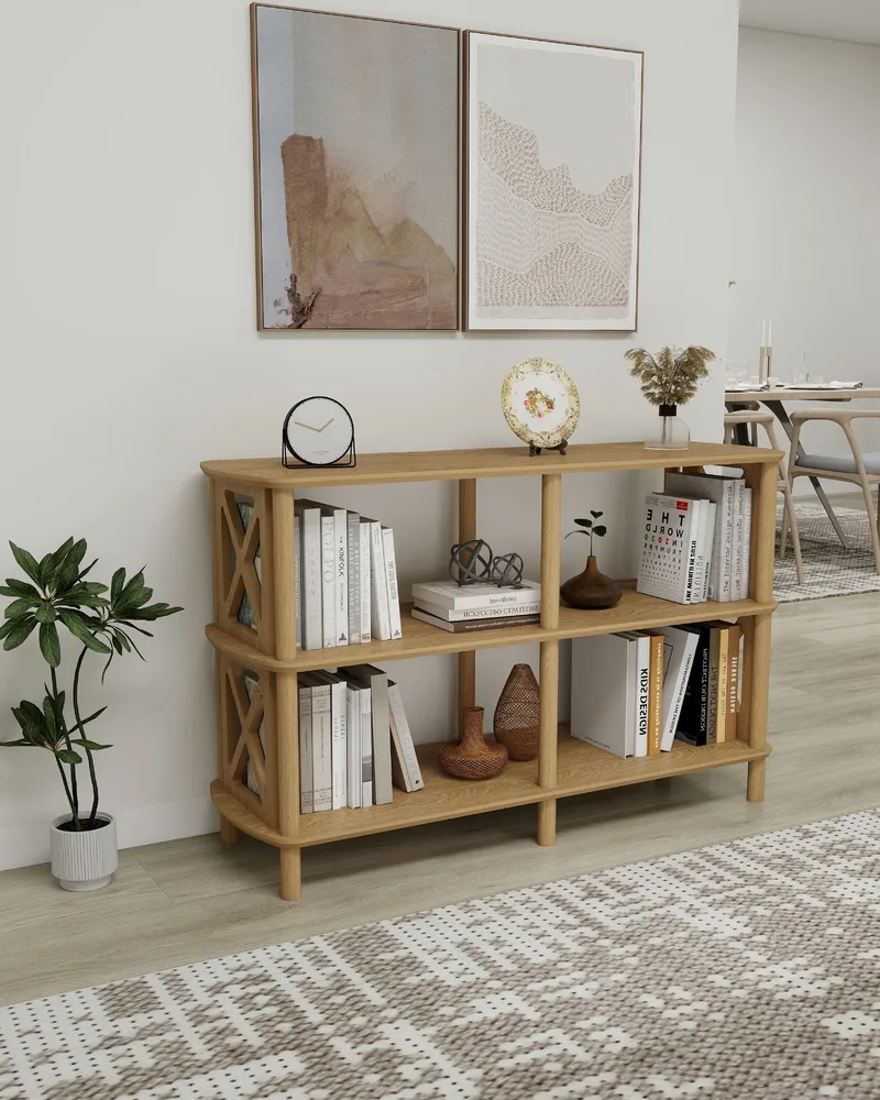 Nerola Bokhylla 80 cm - Ek - Förvaring - Hyllor - Bokhylla