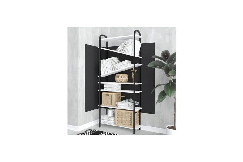 Norvas Bokhylla 78 cm - Svart/Vit - Förvaring - Hyllor - Bokhylla