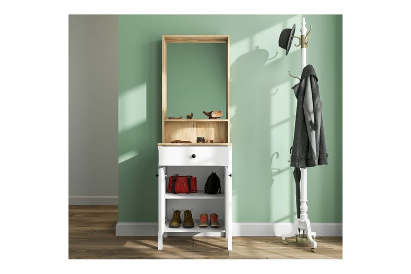 Orlan Fristående Hyllplan 190 cm - Natur/Vit - Möbler - Hall & entré - Möbelset för hall & entré