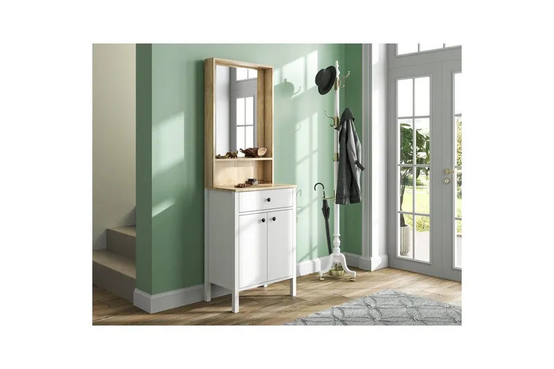 Orlan Fristående Hyllplan 190 cm - Natur/Vit - Möbler - Hall & entré - Möbelset för hall & entré