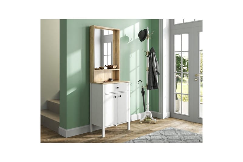 Orlan Fristående Hyllplan 190 cm - Natur/Vit - Möbler - Hall & entré - Möbelset för hall & entré