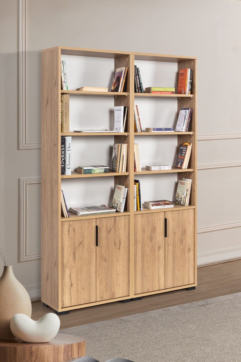 Pavio Bokhylla 120x187x30 cm - Sapphire Oak - Förvaring - Hyllor - Bokhylla