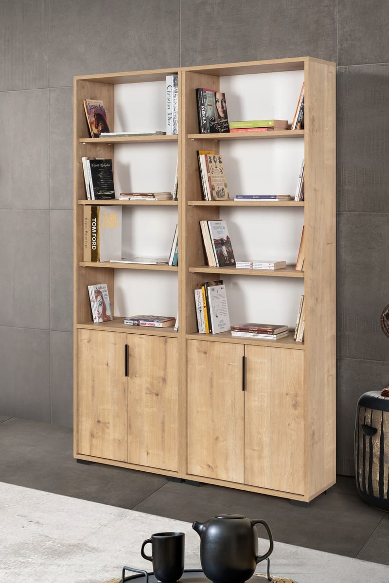 Pavio Bokhylla 120x187x30 cm - Sapphire Oak - Förvaring - Hyllor - Bokhylla