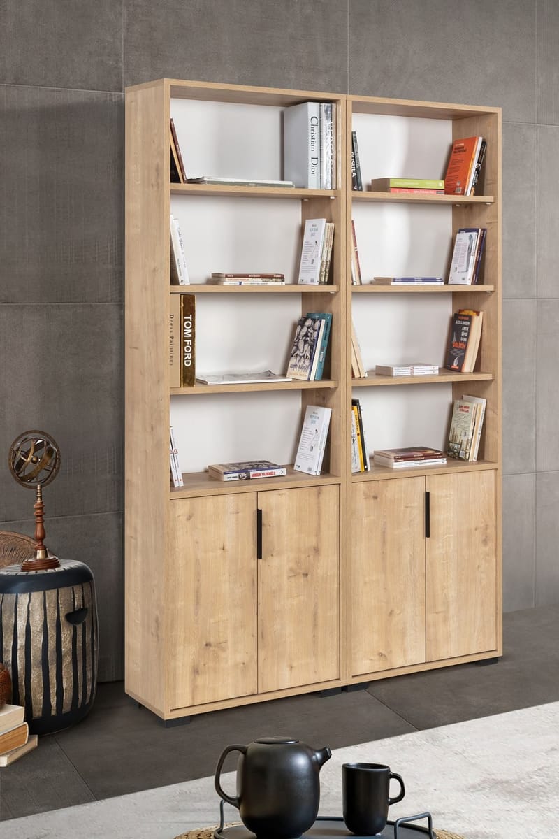 Pavio Bokhylla 120x187x30 cm - Sapphire Oak - Förvaring - Hyllor - Bokhylla