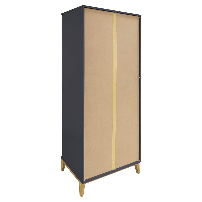 Pelle Bokhylla 80x191 cm - Grå/Wotan-ek - Förvaring - Hyllor - Bokhylla