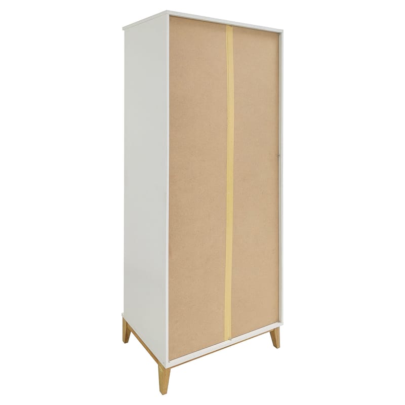 Pelle Bokhylla 80x191 cm - Vit/Wotan-ek - Förvaring - Hyllor - Bokhylla