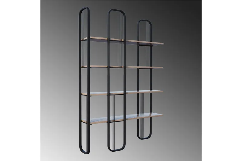 Pemu Bokhylla 125 cm - Svart - Förvaring - Hyllor - Bokhylla