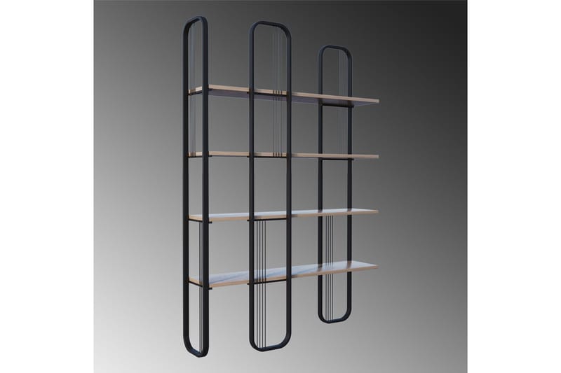 Pemu Bokhylla 125 cm - Svart - Förvaring - Hyllor - Bokhylla