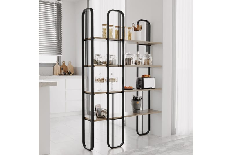 Pemu Bokhylla 125 cm - Svart - Förvaring - Hyllor - Bokhylla