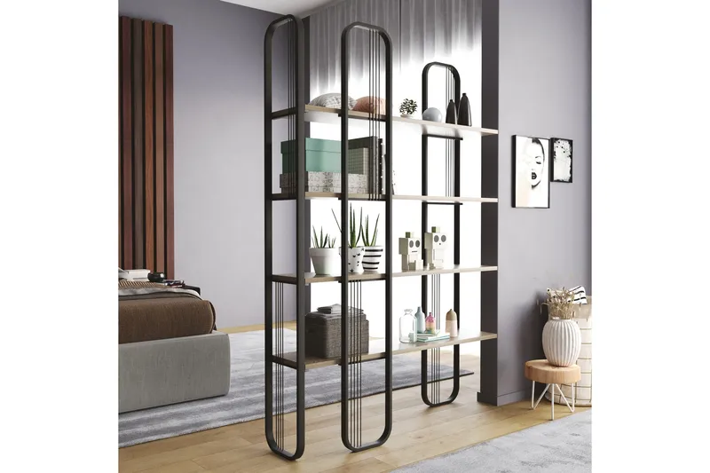 Pemu Bokhylla 125 cm - Svart - Förvaring - Hyllor - Bokhylla