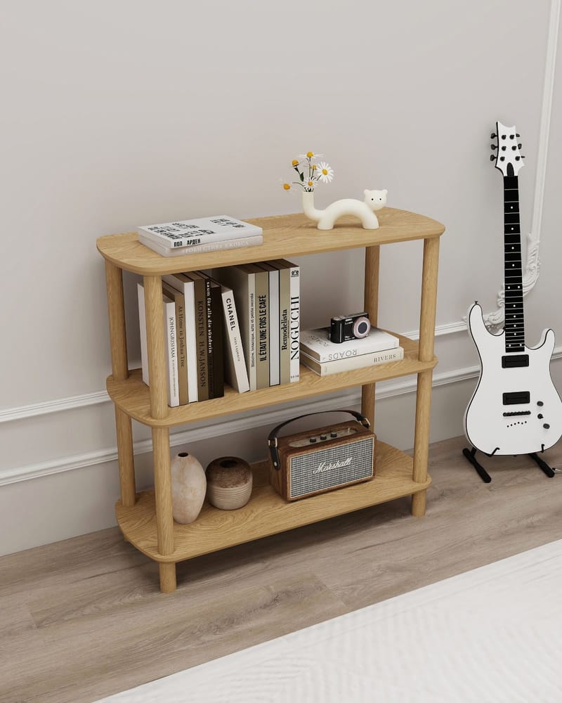 Pienk Bokhylla 80 cm - Ek - Förvaring - Hyllor - Bokhylla