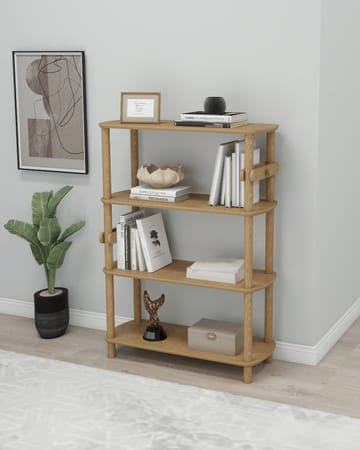 Pienk Bokhylla 80x112 cm - Ek - Förvaring - Hyllor - Bokhylla