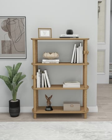 Pienk Bokhylla 80x112 cm - Ek - Förvaring - Hyllor - Bokhylla